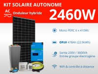 Kit solaire autonome 2460W - OPzV 478Ah - Easysolar GX 3000VA | 22,9kWh