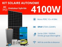 Kit solaire autonome 4100W - OPzV 670Ah - Easysolar GX 5000VA | 32kWh